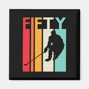 50. Geburtstagsgeschenk Vintage Hockey 50 Jahre al Magnet