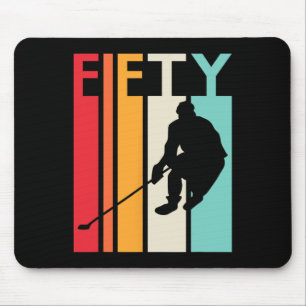 50. Geburtstagsgeschenk Vintage Hockey 50 Jahre al Mousepad