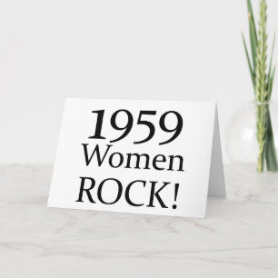 50. Geburtstagsgeschenke, 1959 Women Rock! Karte
