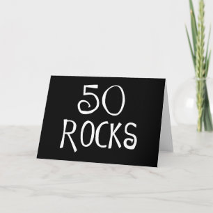 50. Geburtstagsgeschenke, 50 FELSEN Karte
