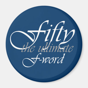 50. Geburtstagsgeschenke - fünfzig, das Magnet