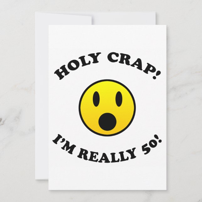 50. Geburtstagsgeschenke Karte (Vorderseite)