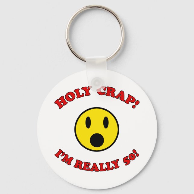 50. Geburtstagsgeschenke Schlüsselanhänger (Vorderseite)