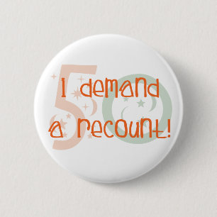 50. Geburtstagsgeschenke, verlange ich eine Button