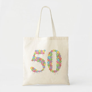 50. Geburtstagsjubiläum Geschenktücher für Ballons Tragetasche