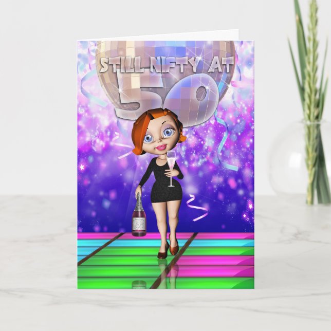 50. Geburtstagskarte - immer noch 50. Karte (Vorderseite)