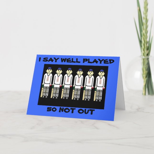 50. GEBURTSTAGSKARTE KARTE (Vorderseite)