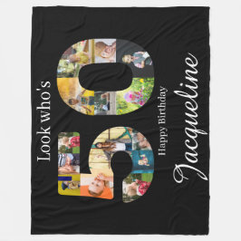 50. Geburtstagskollage Personalisiert Fleecedecke
