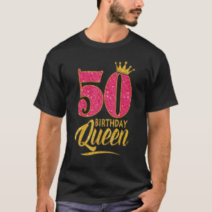 50. Geburtstagskönigin 50 Jahre alte Girl Crown Pi T-Shirt