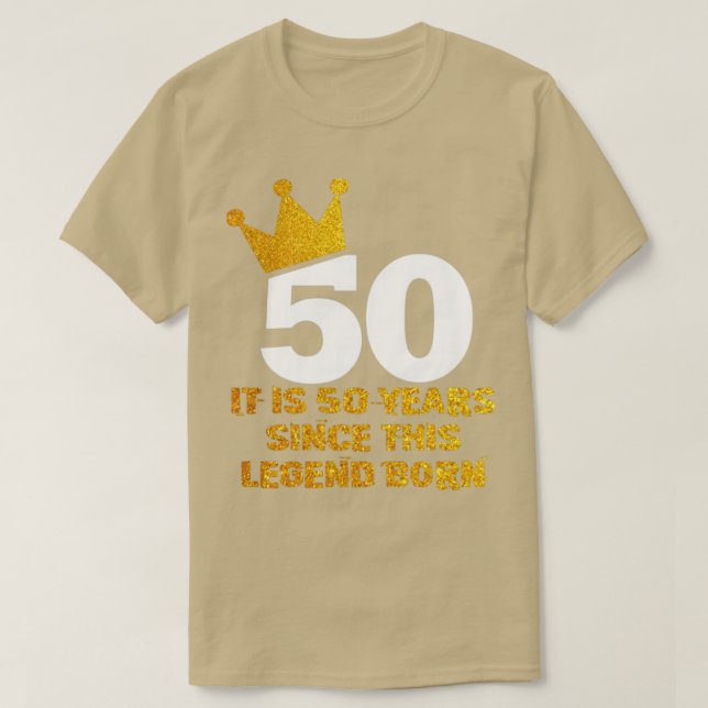 50. Geburtstagslegende T-Shirt (Design vorne)