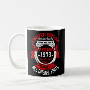 50. Geburtstagslegenden Geboren im September 1973 Kaffeetasse