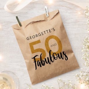 50. Geburtstagsparty 50 und fabelhaft Personalisie Geschenktütchen