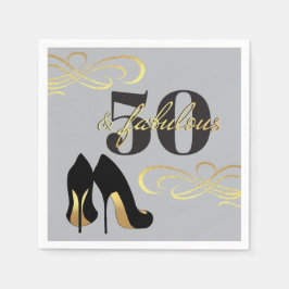 50. Geburtstagsparty 50 und fabelhaft Serviette