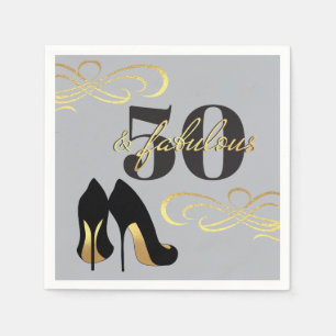 50. Geburtstagsparty 50 und fabelhaft Serviette