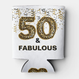 50. Geburtstagsparty 50 und fabelhafter Leopard Dosenkühler
