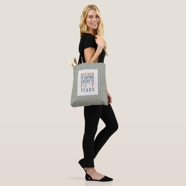 50. Geburtstagsparty Accessoires und Geschenke Tas (Am Model)