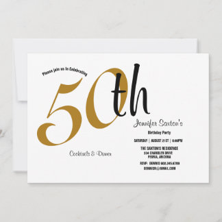 50. Geburtstagsparty, Black & Gold Thema