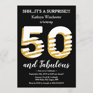 50. Geburtstagsparty Einladung