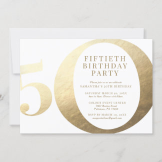 50. Geburtstagsparty Einladung