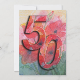 50. Geburtstagsparty Einladung