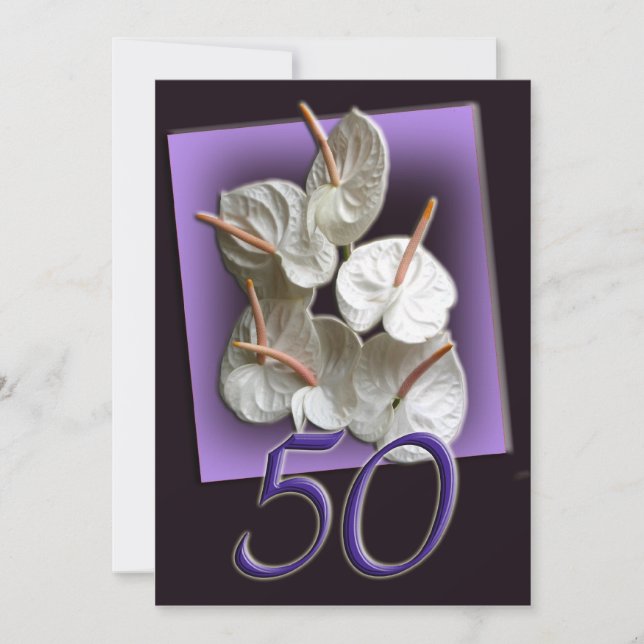 50. Geburtstagsparty Einladung (Vorderseite)