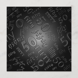 50. Geburtstagsparty Einladung
