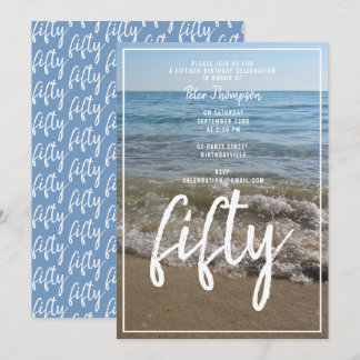 50. Geburtstagsparty Einladung