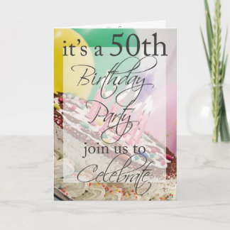50. Geburtstagsparty Einladung