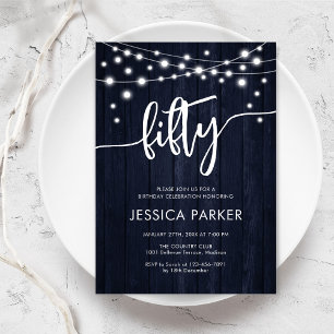 50. Geburtstagsparty Einladung
