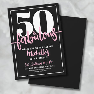 50. Geburtstagsparty Einladung