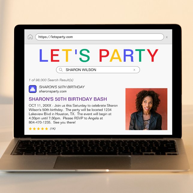 50. Geburtstagsparty Einladung (Von Creator hochgeladen)