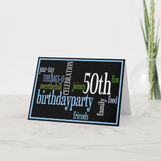 50. Geburtstagsparty Einladung