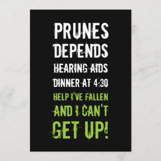 50. Geburtstagsparty - Einladung der alten Leute