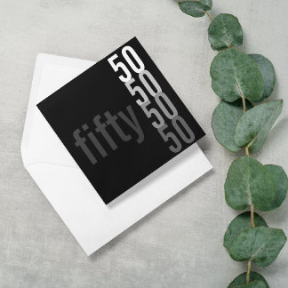 50. Geburtstagsparty Einladungen