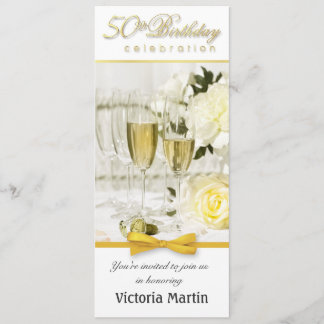 50. Geburtstagsparty - Feminine Einladung