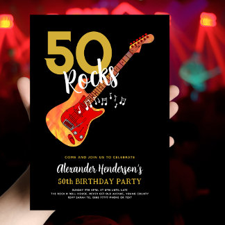 50. Geburtstagsparty für Ihn Einladung