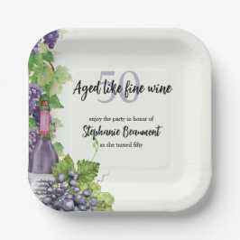 50. Geburtstagsparty im eleganten Alter wie erlese Pappteller