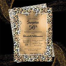 50. Geburtstagsparty in Leopard