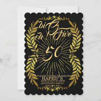 50. Geburtstagsparty lädt Template Modern 50. Einladung