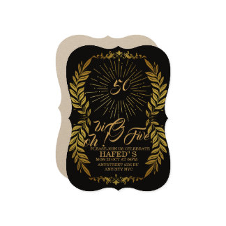 50. Geburtstagsparty lädt Template Modern 50. Einladung