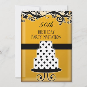 50. Geburtstagsparty Personalisierte Einladung