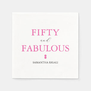 50. Geburtstagsparty Serviette