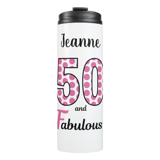 50. Geburtstagsparty Thermosbecher (Vorderseite)