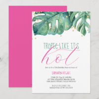 50. Geburtstagsparty Tropical Thema