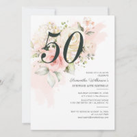 50. Geburtstagsüberraschung Party Floral