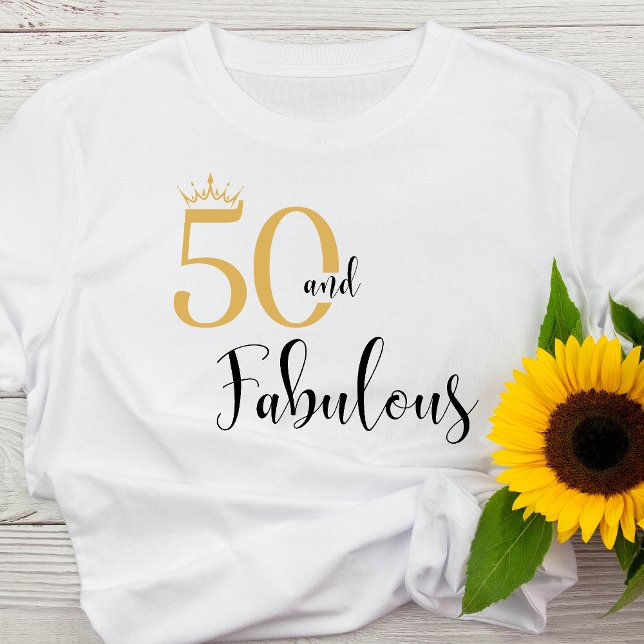 50 Gold und Black T - Shirt (Von Creator hochgeladen)