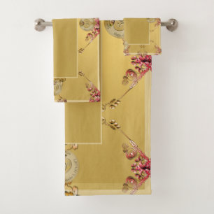 50. Golden Ochre Hochzeit Geburtstag Badetuch Badhandtuch Set