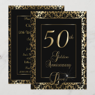 50. goldene Hochzeit   DIY Text Einladung