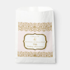50. Goldene Hochzeit Jahrestag Pink Feier Geschenktütchen