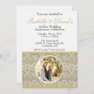 50. Goldene Hochzeit-Jubiläum Einladung